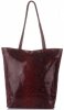Bőr táska shopper bag Vittoria Gotti bordó V16299